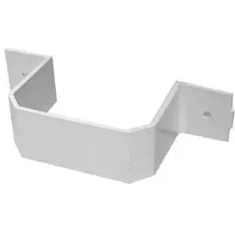 Duraspout White Vinyl Gutter Bracket 2x3 Inch Heavy Duty Support Repla-K