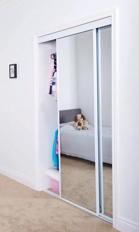 Erias 80 Inch H x 60 Inch L Bypass Door Closets and Rooms