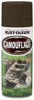 Rust-Oleum Specialty Flat Earth Brown Camouflage Spray Paint 12 oz Pack 6