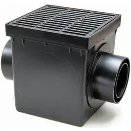 Double Outlet Catch Basin Kit 9-Inch x 9-Inch Various