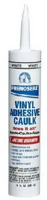 Phenoseal Black Vinyl Kitchen and Bath Adhesive Caulk 10 oz Pack 12