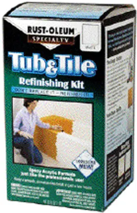 White Tub and Tile Kit Bathroom Repair and Renovation Rust-Oleum