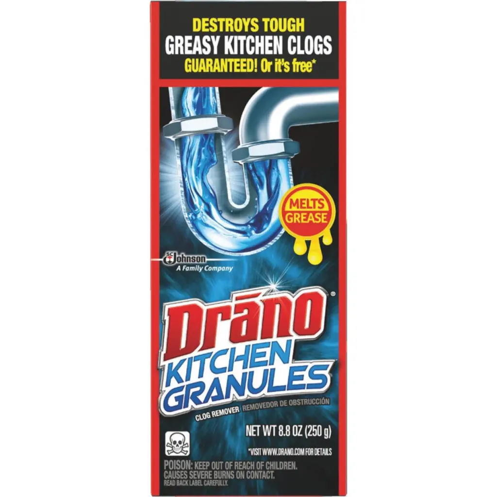 Drano 8.8 Oz. Kitchen Granules Clog Remover Drains