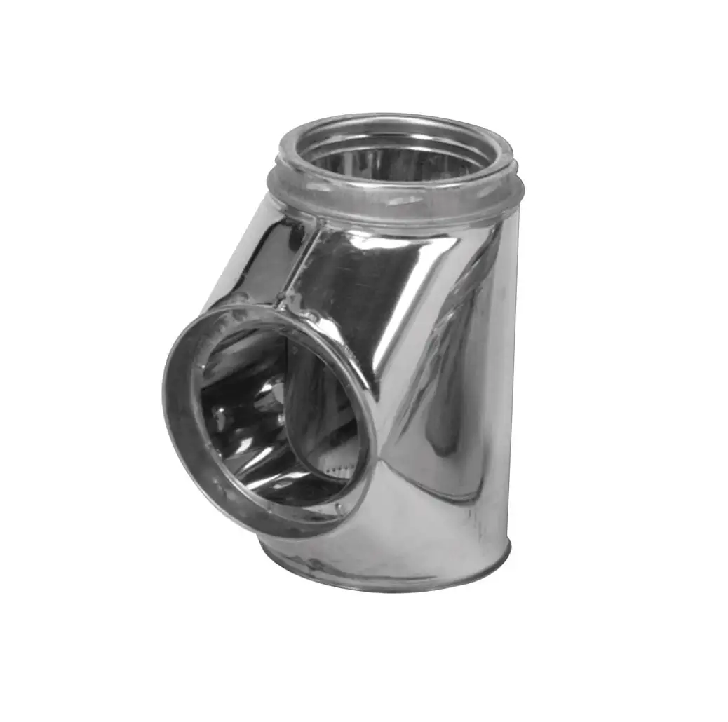 Selkirk 206100 Stove Pipe Tee Cap Flow Tee Stainless Steel Chimney Systems