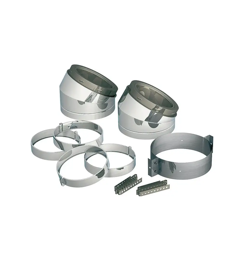 Selkirk 206211 Type HT Insulated Elbow Kit Stainless Steel Chimney Pipe Fitting