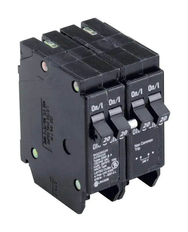 Eaton Cutler-Hammer 4-Pole 20/20 Amp Plug- Circuit Breaker Electrical Panels