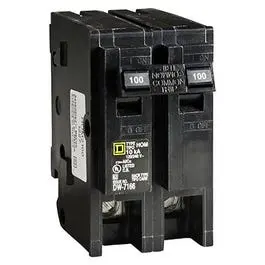 Homeline 100-Amp Double-Pole Circuit Breaker Electrical Panels Square D