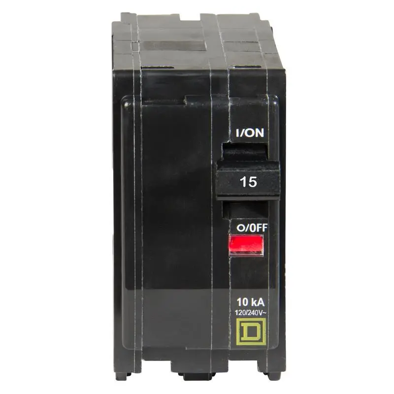 Square D QO 15 Amp Standard 2-Pole Circuit Breaker Electrical Panels