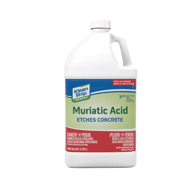 Klean Strip Green Muriatic Acid 1 gal Liquid Pack 4 Concrete Cleaning