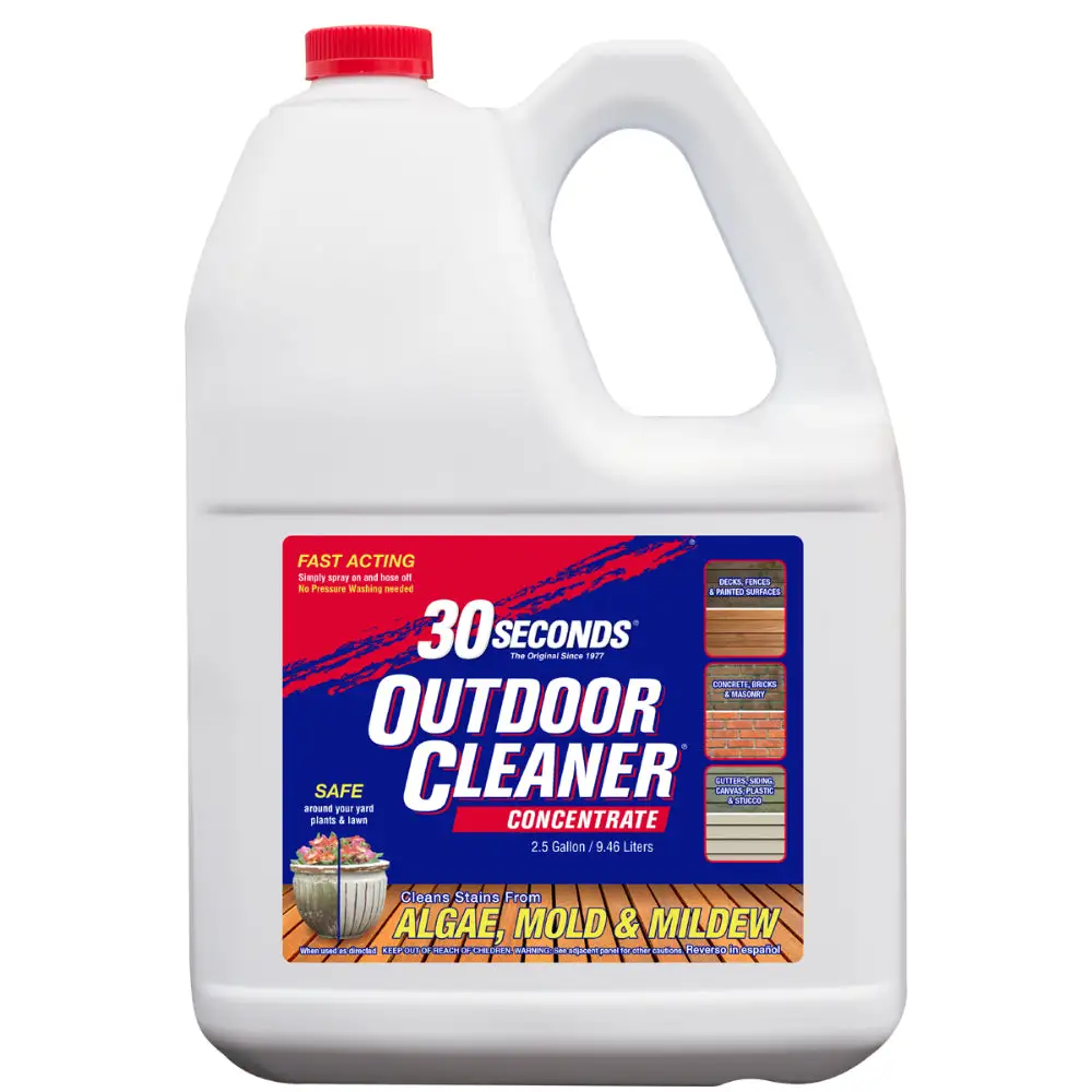 30 Seconds Outdoor Concentrated Cleaner 2.5 Gallon Patio Deck and Siding