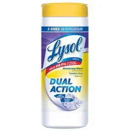 35-Count Dual-Action Cleaning Wipes Surfaces Lysol