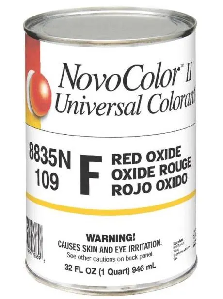 NovoColor II 8835N Universal Colorant F Red Oxide Quart Paint Tint