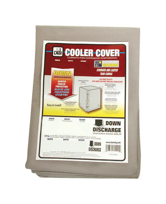 Dial 36 H X 34 W Gray Polyester Evaporative Cooler Cover
