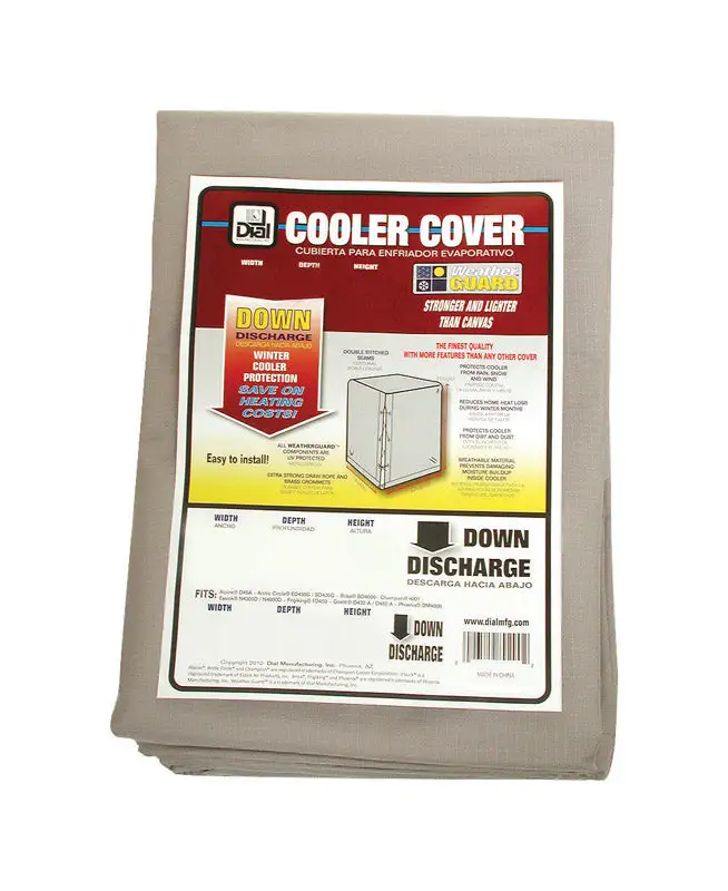 Dial 42 Inch H X 37 Inch W Gray Polyester Evaporative Cooler Cover
