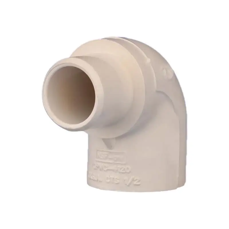 Charlotte Pipe Schedule 40 CPVC 90 Degree Street Elbow 1/2 Spigot x Socket Pack 50