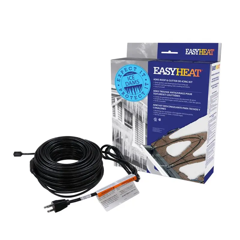 Easy Heat ADKS 160 ft De-Icing Cable Roof and Gutter Winter Protection