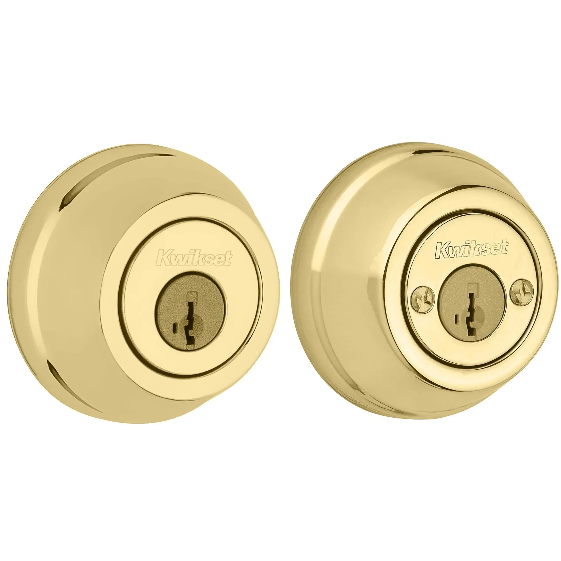 785 3 SMT 6AL STRKP K3 2-Cyl Deadbolt Polished Brass