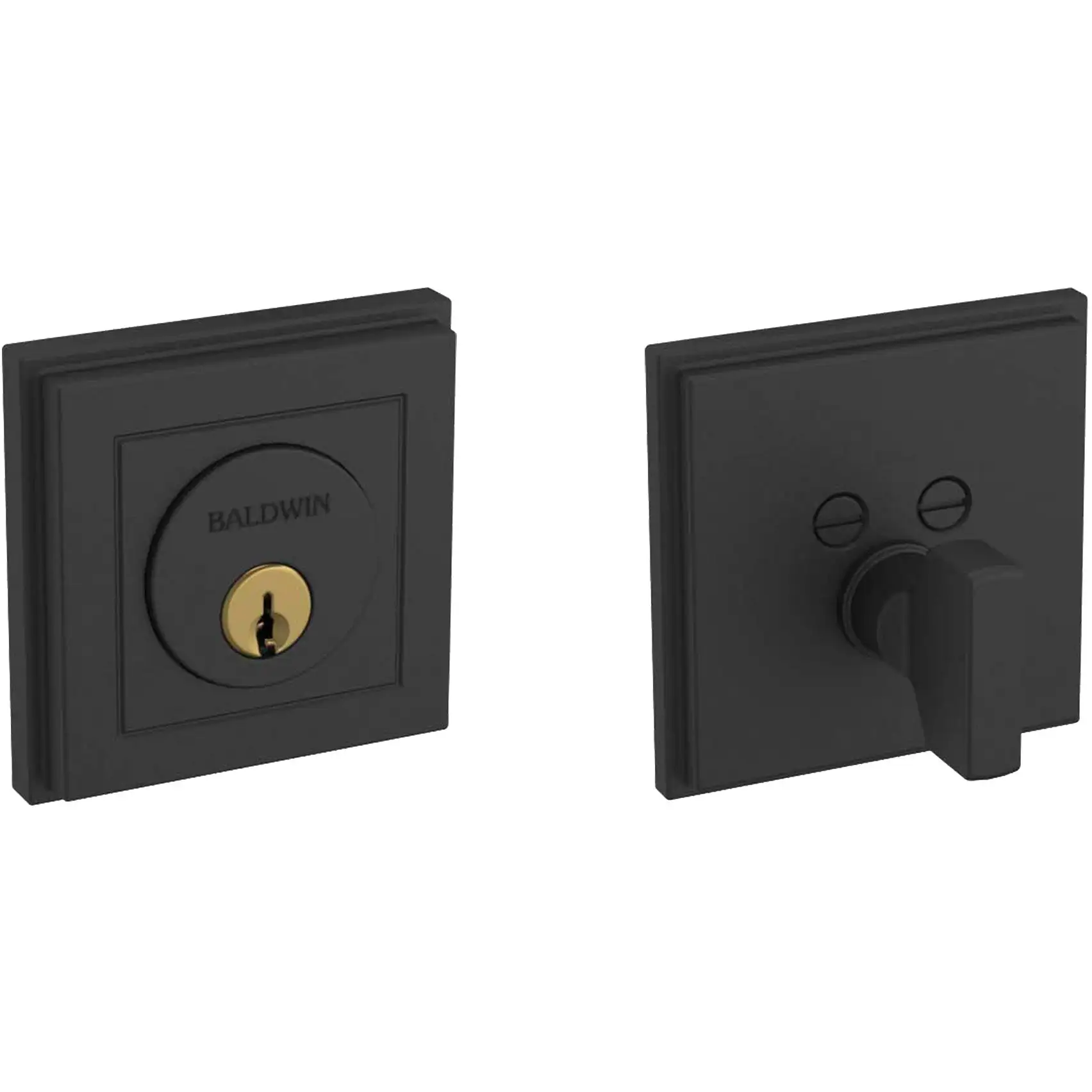 8260.190 1-Cyl Deadbolt Satin Black
