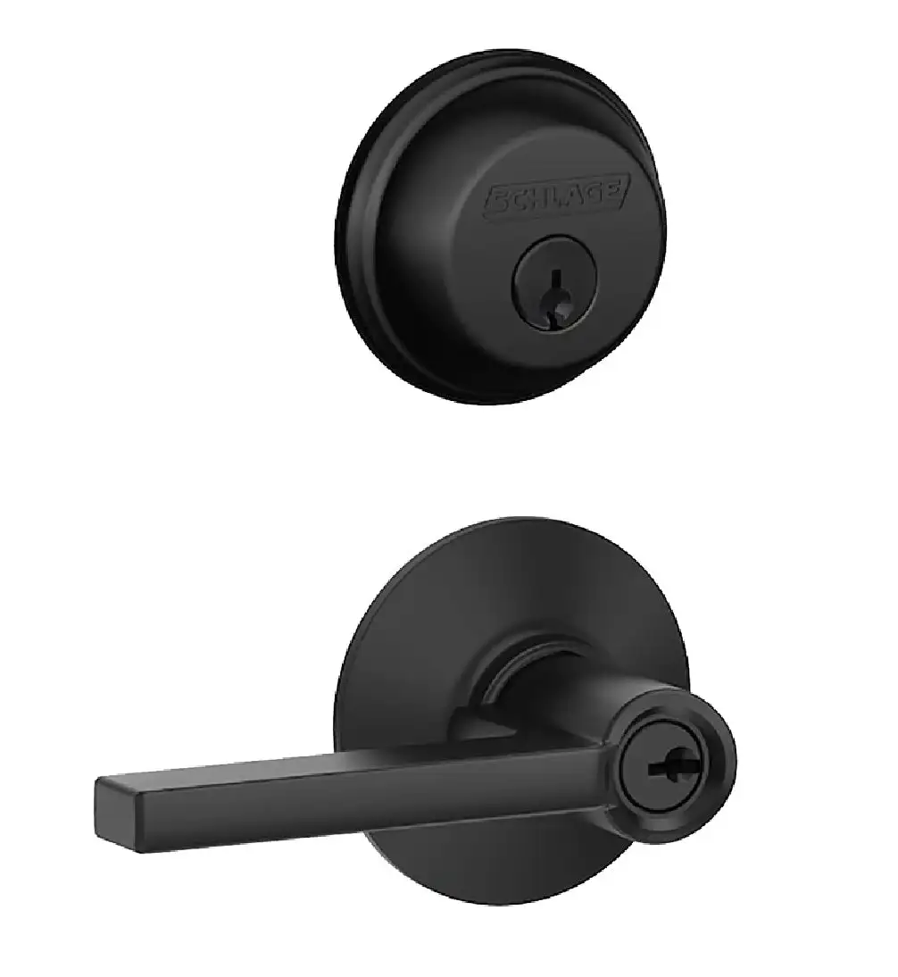 Schlage FB50VLAT622 Entry Door Lock Set and Deadbolt Combo Metal Zinc