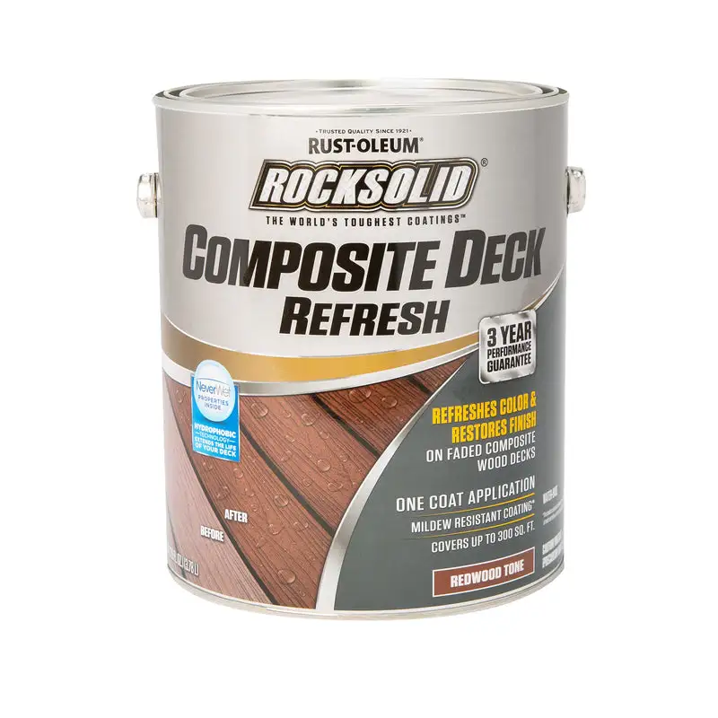 Rust-Oleum RockSolid Redwood Water-Based Deck Refresh 1 Gallon Pack 2