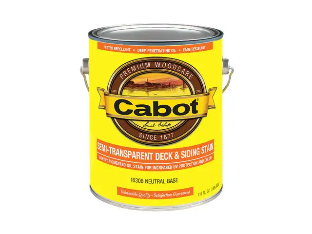 Cabot Semi-Transparent Deck & Siding Stain Neutral Base 1 Gallon