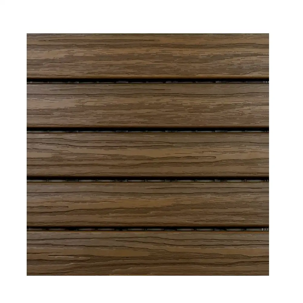 Aura DS5-W06-GO02 Gray Oak Composite Balcony Deck Tiles Outdoor Flooring