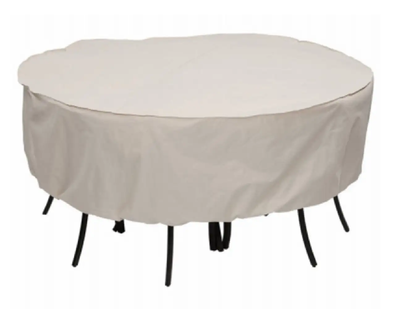 Mr Bar-B-Q 07838BB Round Table and Chair Dining Set Cover Taupe Outdoor Furniture Protection