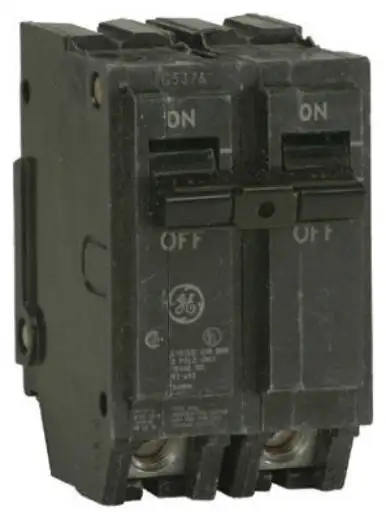 GE THQL21125 125 Amp Double Pole Circuit Breaker Compatible GE Panels