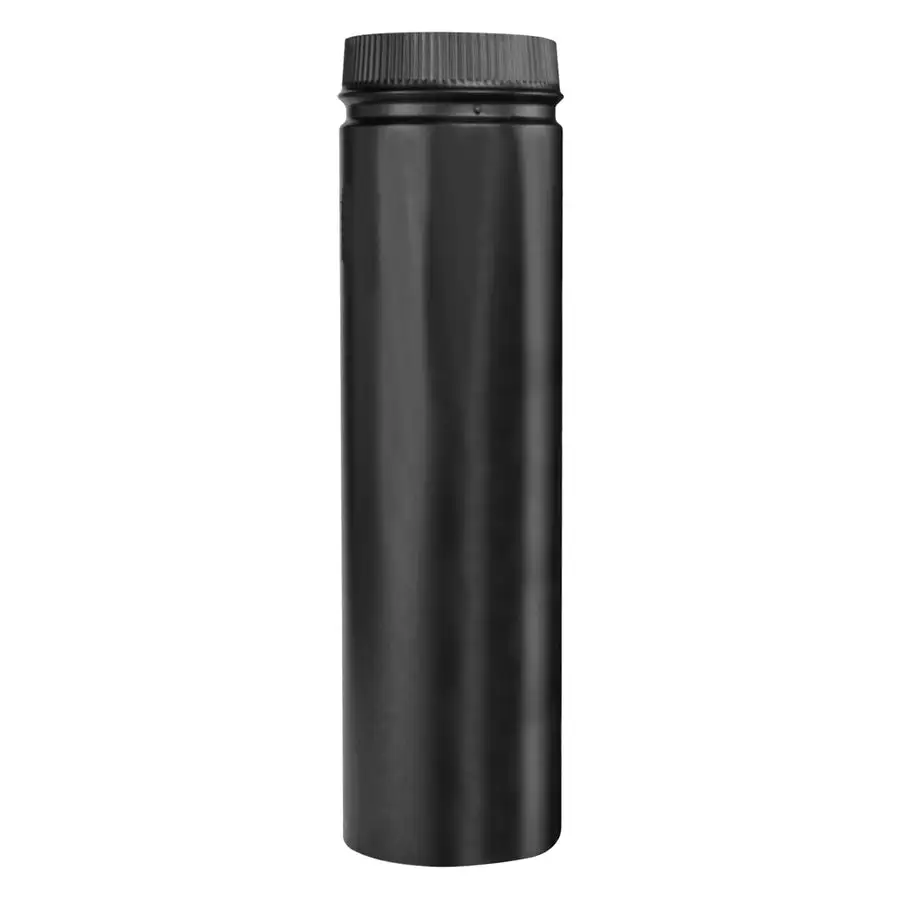 Selkirk DSP8P24-1 Black Double Wall Smoke Pipe 8 x 24 Inches