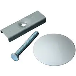 1-3/4 Inch Diameter White Powder-Coated Steel Sink Hole Cover Master Plumber