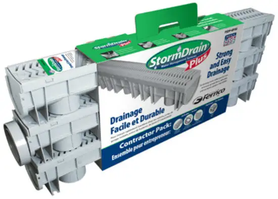 Fernco FSDP-GP3G StormDrain Plus Contractor Pack 5-Piece Complete Drainage Solution