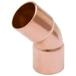 Wrot Copper 45 Degree Elbow 3/4-Inch NPT Pipe Fitting Bu0026K