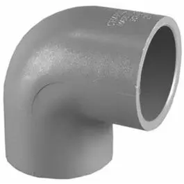 3/4-Inch Schedule 80 PVC 90 Degree Elbow Slip x Slip Fitting Gray Plumbing Connector Charlotte Pipe