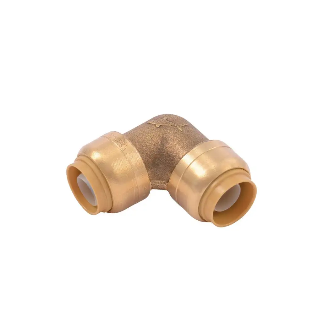 SharkBite UR248A4 Push to Connect 90 Degree Elbow Brass Plumbing Fitting