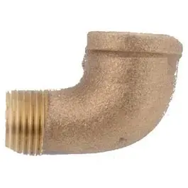 1/2-Inch Rough Brass 90 Degree Street Elbow Pipe Fitting Various