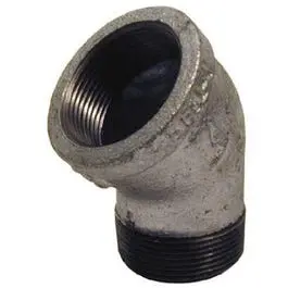 3/4-Inch 45-Degree Galvanized Street Elbow Angled Pipe Connections Various