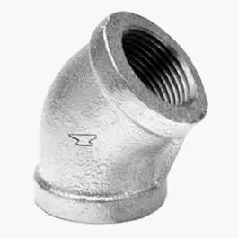 3/4-Inch Galvanized 45 Degree Elbow NPT Threaded Pipe Fitting Various