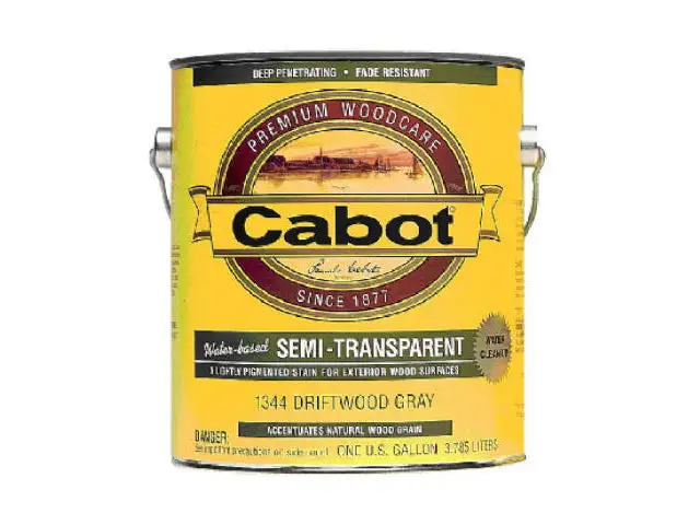 Cabot Semi-Transparent Acrylic Siding Stain 1 Gallon Neutral Base Exterior Wood Protection