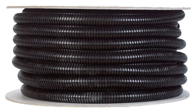 Drossbach Inc. 1/2 Inch D X 100 ft. L Black Plastic Flex Tube