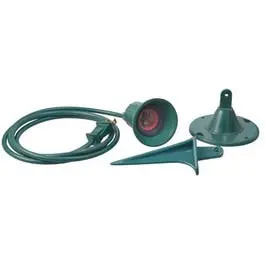 Green Flood Light Holder Cord Outdoor Lighting Master Electrician