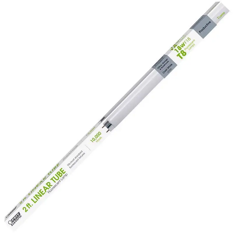 Feit Electric 18W T8 1 . D X 24 . L Cool White Fluorescent Bulb Pack 6
