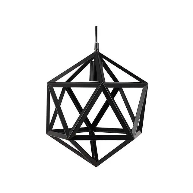 Mea Black Ceiling Lamp - Contemporary Flush Mount Light Fixture