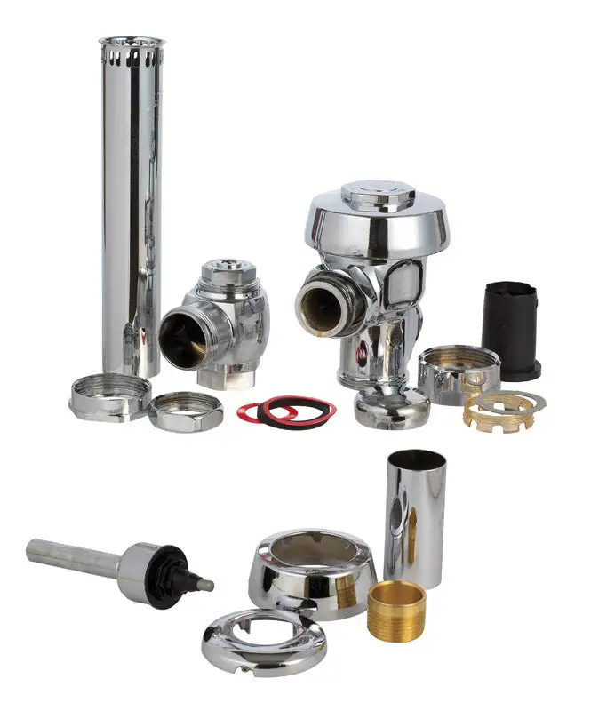 Sloan Regal Flush Valve Silver Polished Chrome Brass AquaFlush Toilet