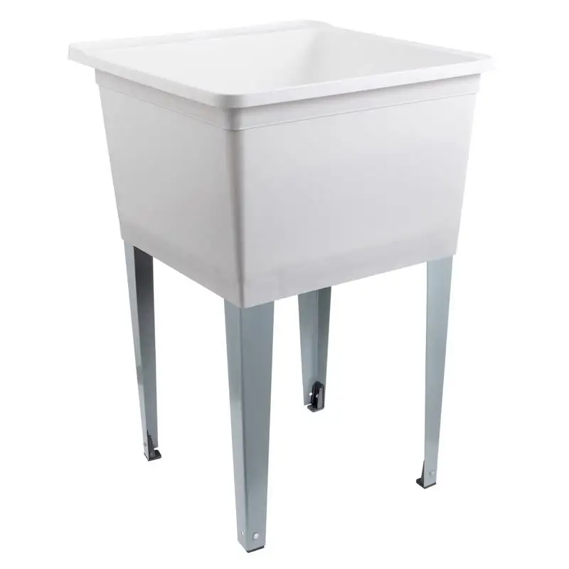 Tehila 22.875 W Freestanding Thermoplastic Utility Sink Heavy Duty