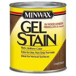 1-Quart Chestnut Gel Wood Stain Furniture and DIY Projects Minwax