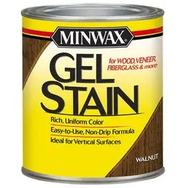 1-Quart Walnut Gel Wood Stain Professional Woodworking Projects Minwax