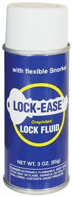 Lock-Ease Graphite Lubricant Spray 3.5 oz 12-Pack Flexible Snorkel Locks