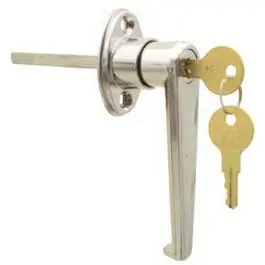 Chrome Garage Door L-Handle Durable Exterior Handle National Hardware