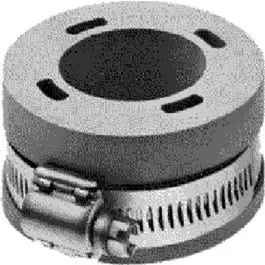 Laundry Drain Hose Connector 1-1/2 to 2-Inch Pipe White Plastic Various