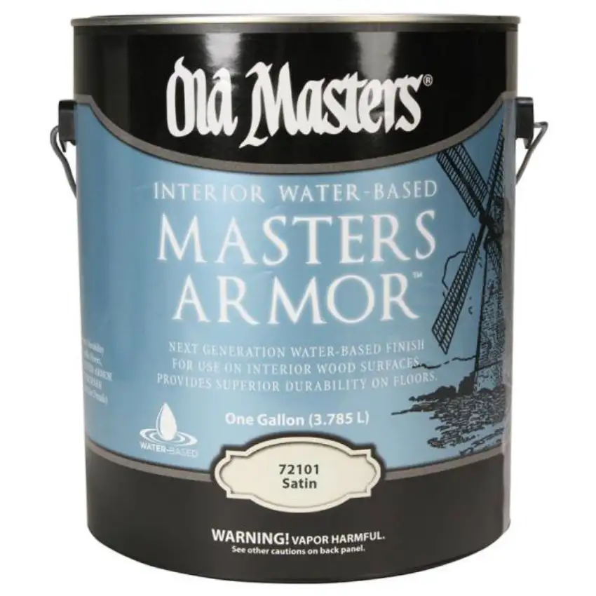 Old Masters 72101 Masters Armor Interior Water-Based Wood Finish Satin 1 Gallon